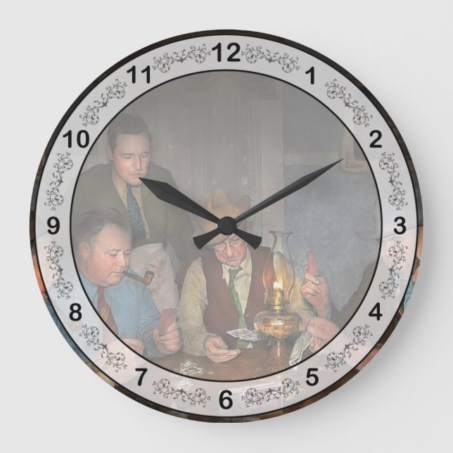 Poker - Poker face 1939 Large Clock (Front)