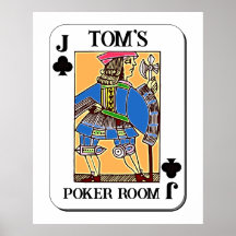 Poker Poster - Customizable - Jack of Clubs