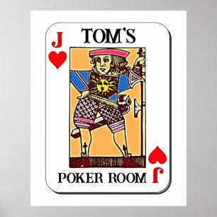 Poker Poster - Customizable - Jack of Hearts