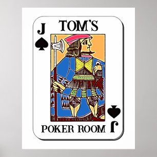 Poker Poster - Personnalisable - Jack of Spades