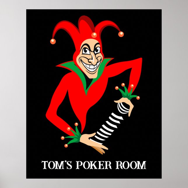 Poker Poster - Personnalisable - Poker Joker (Devant)