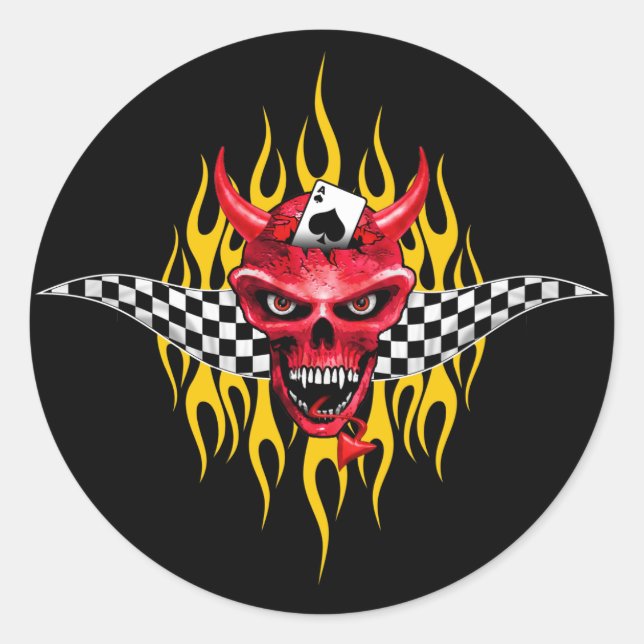 Poker Racing Team Sticker (Front)