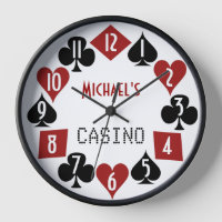 Poker Room Casino Suits Customizable Name Text