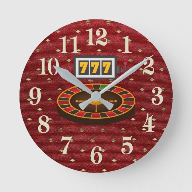 Poker Round Clock (Front)
