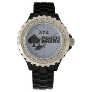 POKER SHARK, initiales personnalisées montres