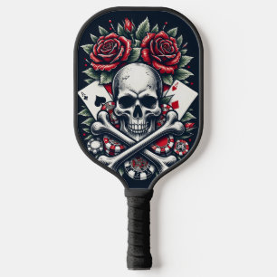Poker Skull Pickleball Paddle