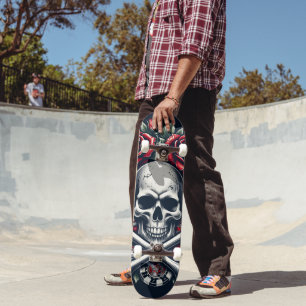 Poker Skull Skateboard