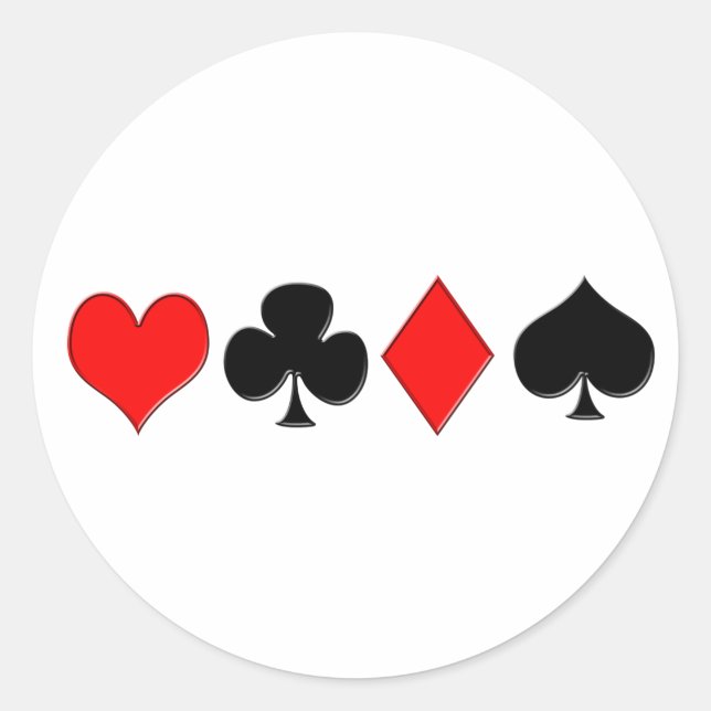 Poker Suits Sticker (Front)