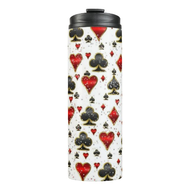 Poker Suits  Thermal Tumbler (Front)