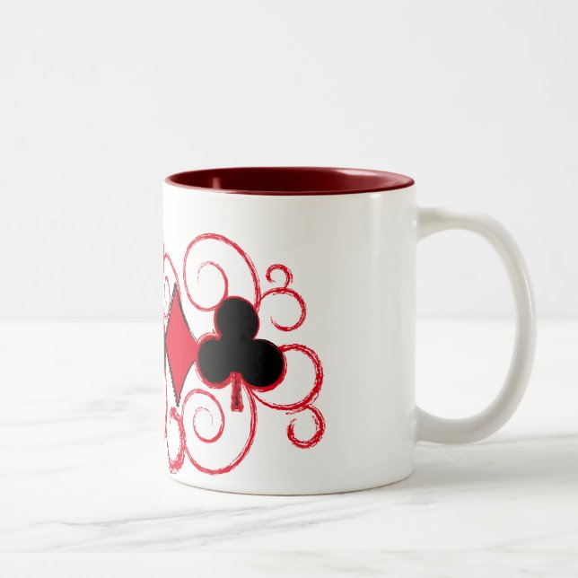 Poker Swirls Suits mug (Right)