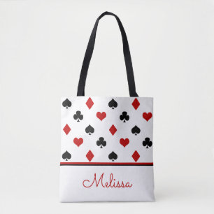 Poker Theme   Playing Card Theme   Personalized Tote Bag