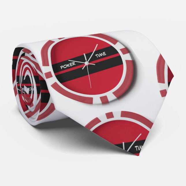 Poker Time  Tie (Rolled)