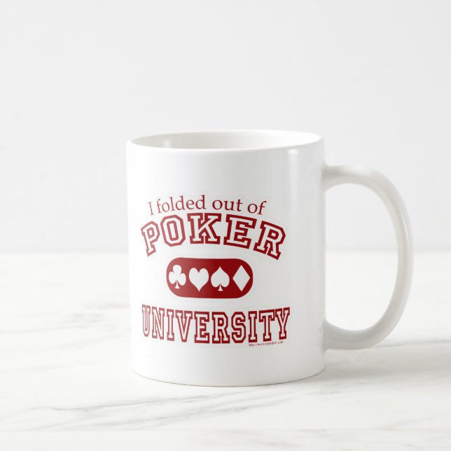 Poker University Fun Card Game Player Coffee Mug (Right)