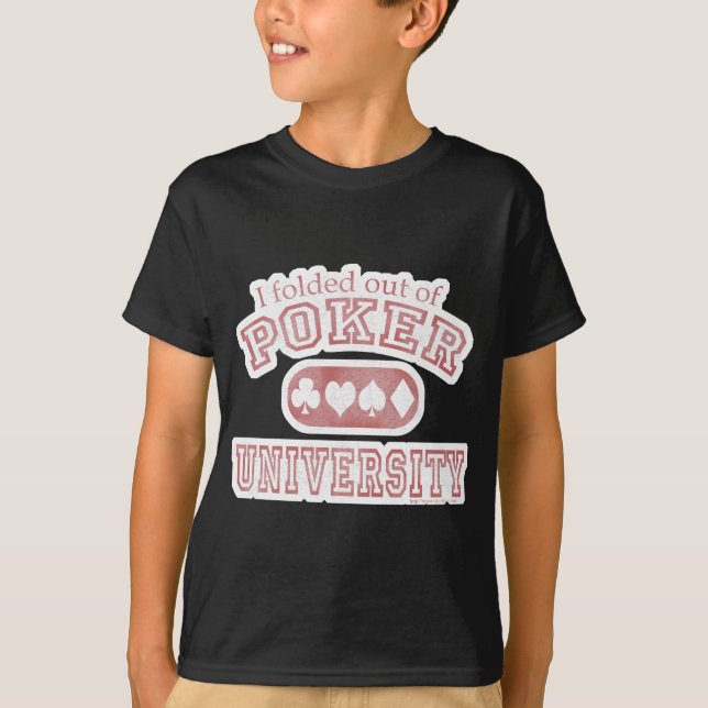 Poker University Old School Fade T-Shirt (Front)