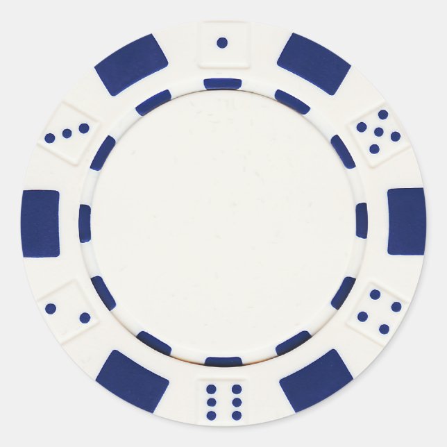 pokerchip sticker white (Front)