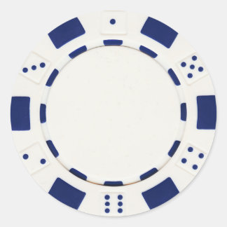 pokerchip sticker white