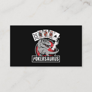 Pokersaurus Casino Poker T Rex Dinosaur Gambling G Business Card