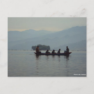 Pokhara Phewa Lake Boating Postcard