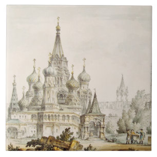 Pokrovsky Cathedral and Spasskaya Tower Tile