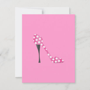 Poky Dot High Heel Card