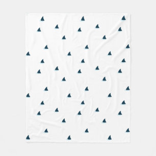 Polaire Attention aux requins ! couverture en toison