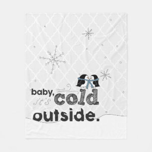 Polaire Bébé, c'est froid dehors Couverture de pingouin