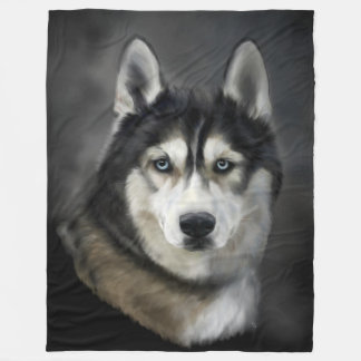 Polaire Belle couverture en laiton sibérienne Husky