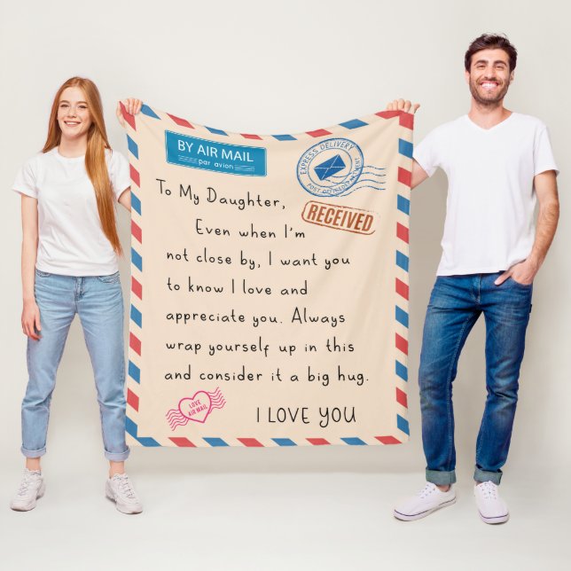 Polaire Cadeau de couverture de la fille de maman et papa (En situation)