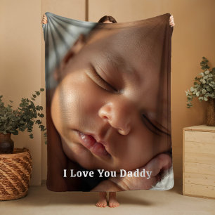 Polaire Cadeau pour nouveau papa couverture en laine bébé
