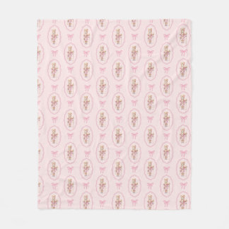 Polaire Casse-noisette rose Fleece Jetez la couverture