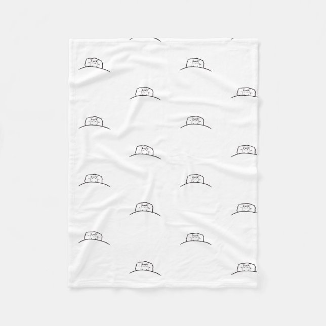 Polaire Cat Blanket, mignonne couverture de chat en polair (Devant)