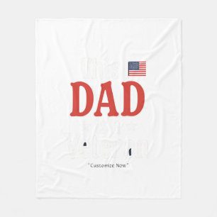 Polaire Ce papa est une couverture de vétéran – Cadeau sin