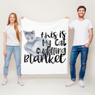 Polaire C'Est Ma Couverture De Cuddin De Chat