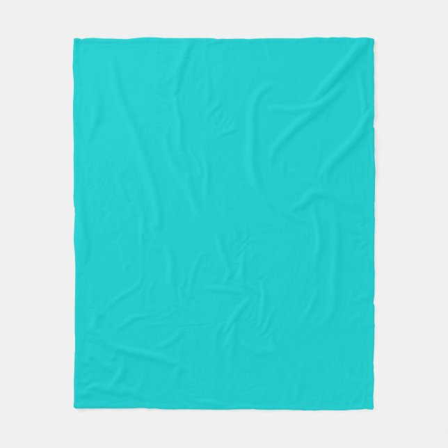 Polaire Couleur solide turquoise bleu clair couverture (Devant)