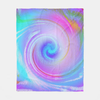 Polaire Couverture Abstraite Tourbillon Pastel