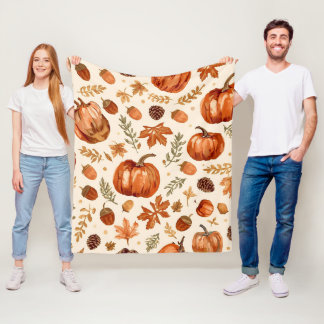 Polaire Couverture Automnale Cosy pour Thanksgiving