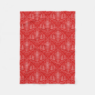 Polaire Couverture avec doodle de casse-noisette