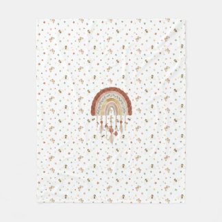 Polaire Couverture bébé en fleece bohème fantaisiste abeil
