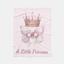 Couverture bébé papillon Couronne Royale Rose Prin