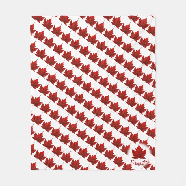 Polaire Couverture Canada Maple Leaf Souvenir (Devant)