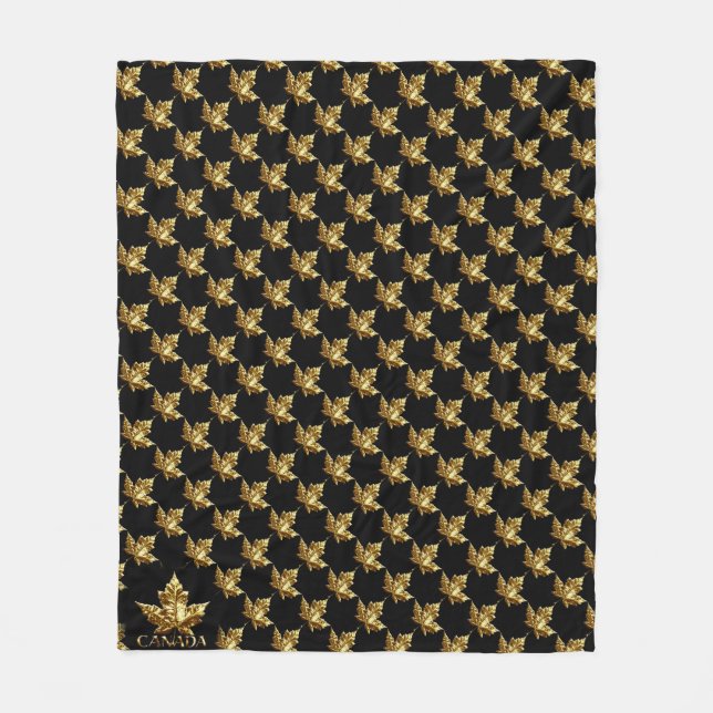 Polaire Couverture Canada Or Canada Feuille d'érable (Devant)