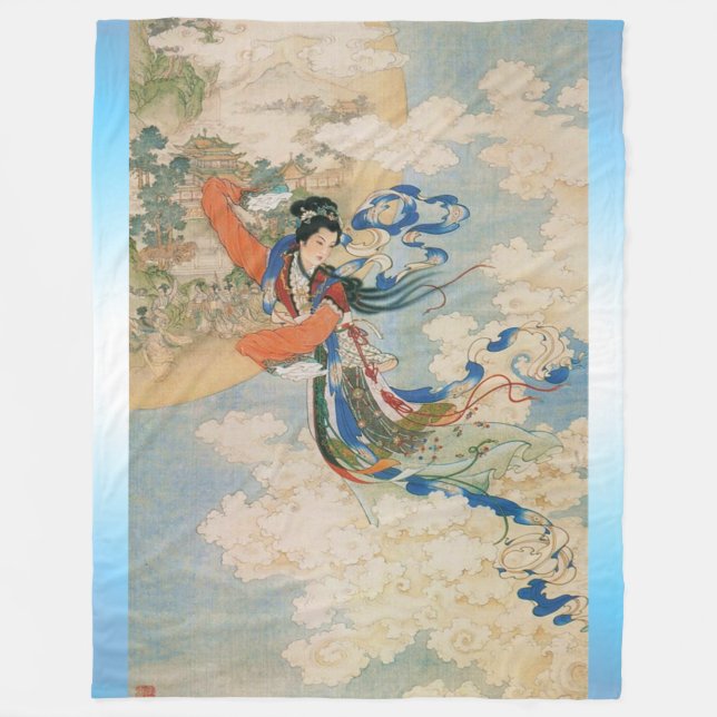 Polaire Couverture chinoise d'ouatine de déesse de lune (Devant)