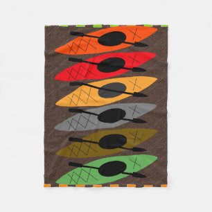 Polaire Couverture colorée d'ouatine de Kayaker
