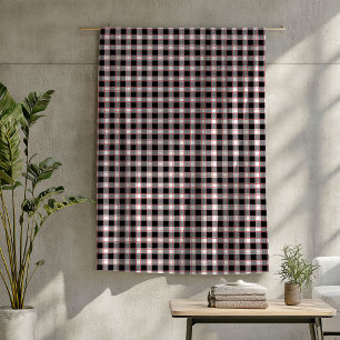 Polaire Couverture confortable rouge noir plaid pour Cabin