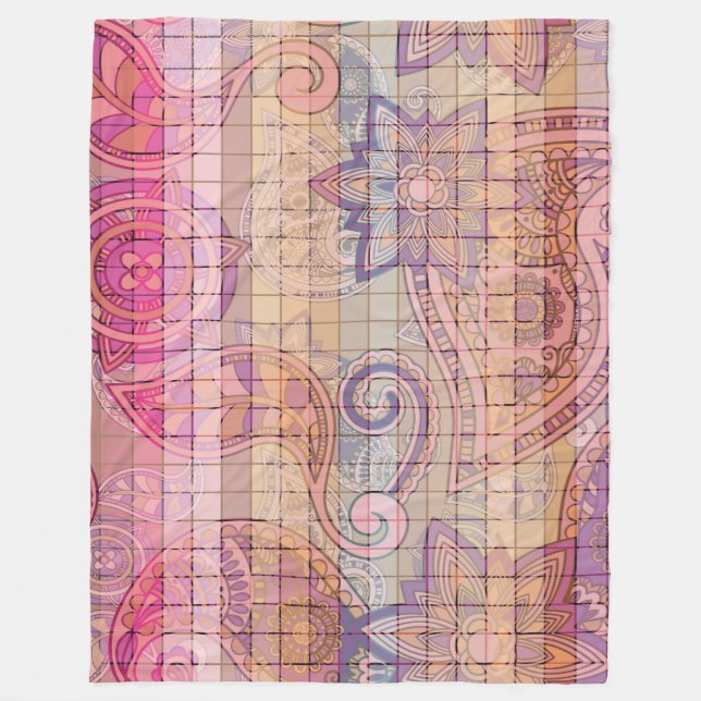 Polaire couverture couleurs fantaisie, blanket fantasy (Devant)