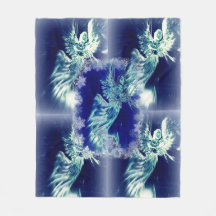 Couverture d'ange bleu, soulageant la version II