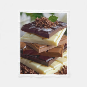 Polaire Couverture de barres de chocolat empilées