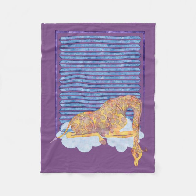Polaire Couverture de bébé de girafe de sommeil (Devant)