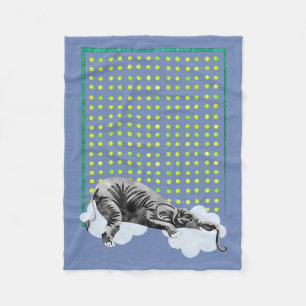 Polaire Couverture de bébé d'éléphant de sommeil