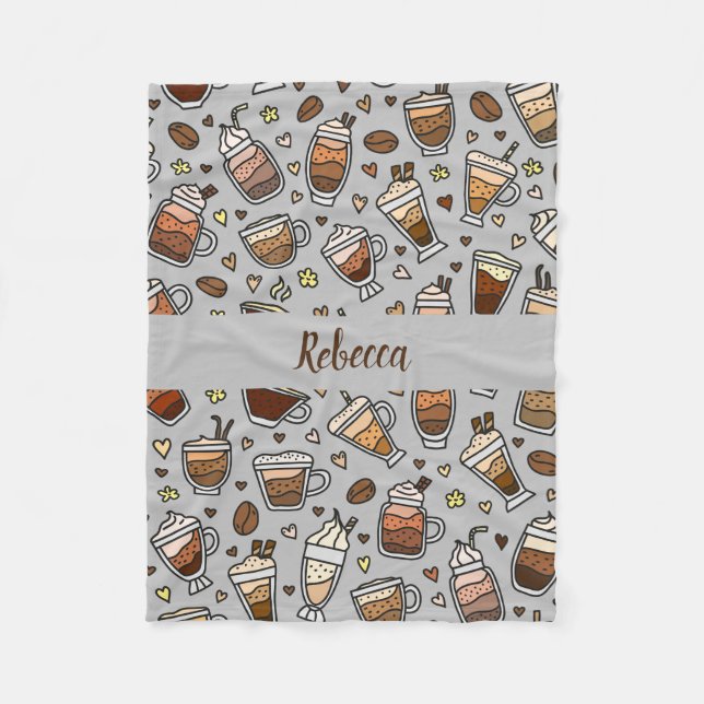 Polaire Couverture De Café Confortable Pour Sips Relaxants (Devant)